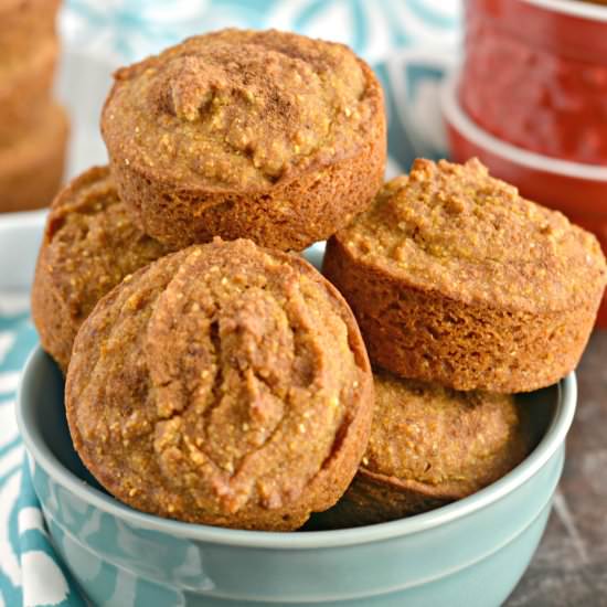 Pumpkin Cornbread Muffins