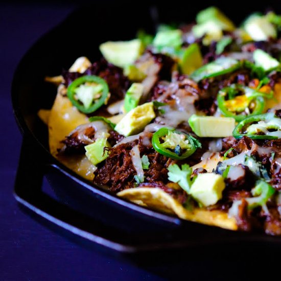 Mole Beef Nachos