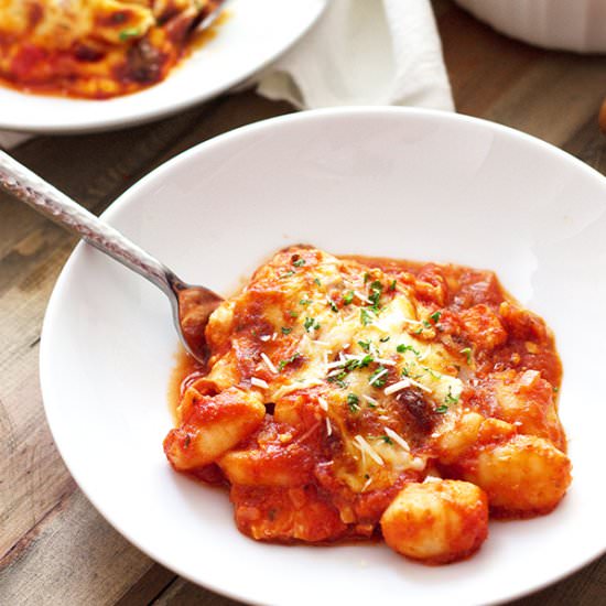 Baked Cheesy Chicken Gnocchi