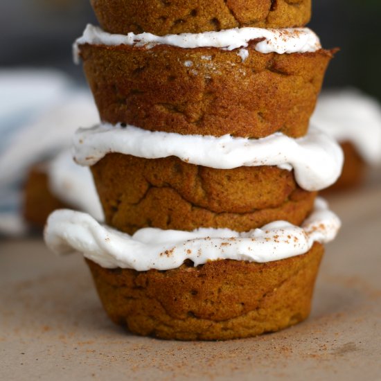 Paleo Pumpkin Pie Cupcakes