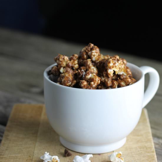 Peanut Butter and Chocolate Popcorn