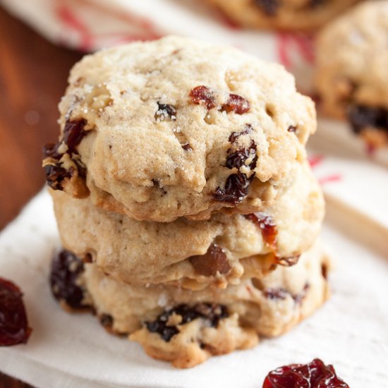 Brandied Cherry Nut Cookies