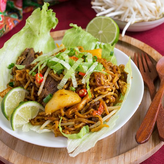 Sweet and Spicy Beef Mee Goreng