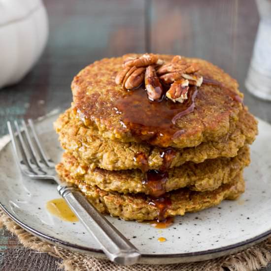 Pumpkin Spice Quinoa Pancakes