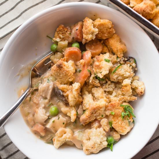 Chicken Pot Pie and Crumble Topping