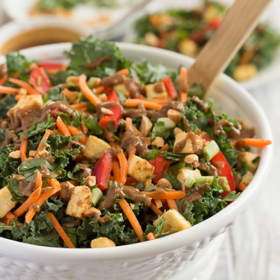 Thai Peanut Kale Salad