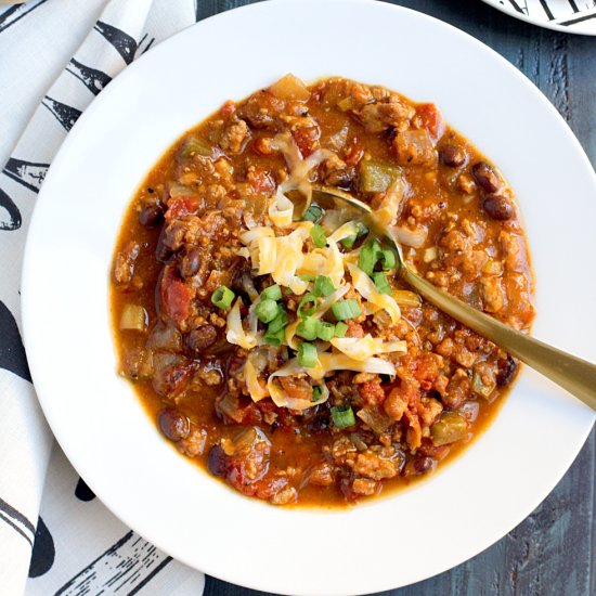 Pumpkin Turkey Chili