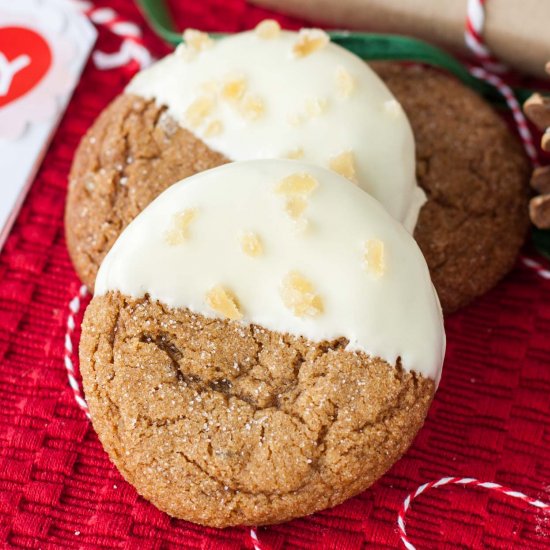 Snow Capped Gingersnaps