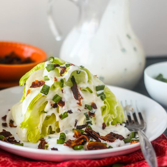 Wedge Salad with Homemade Buttermilk