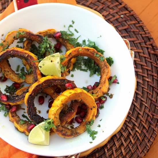 Cumin and Lime Rubbed Delicata