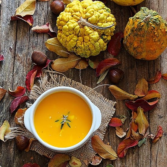 Creamy Pumpkin and chestnuts Soup