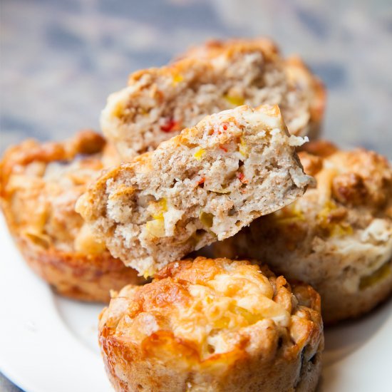 Savory breakfast muffins