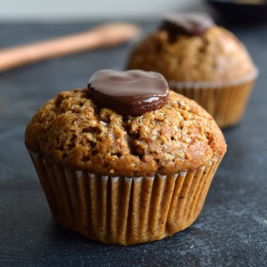 Chestnut chocolate muffins