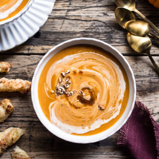 Maple Cream Sweet Potato Soup