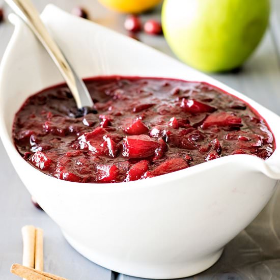 Cranberry Sauce with Apple & Orange