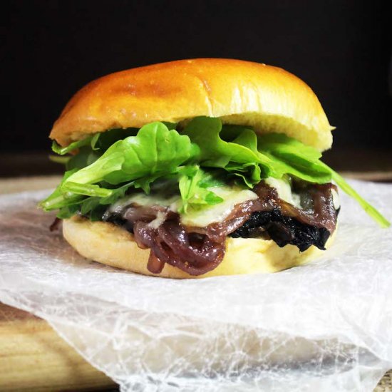 Portobello Caramelized Onion Burger