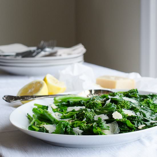 Broccoli Rabe w/ Garlic and Parmesan