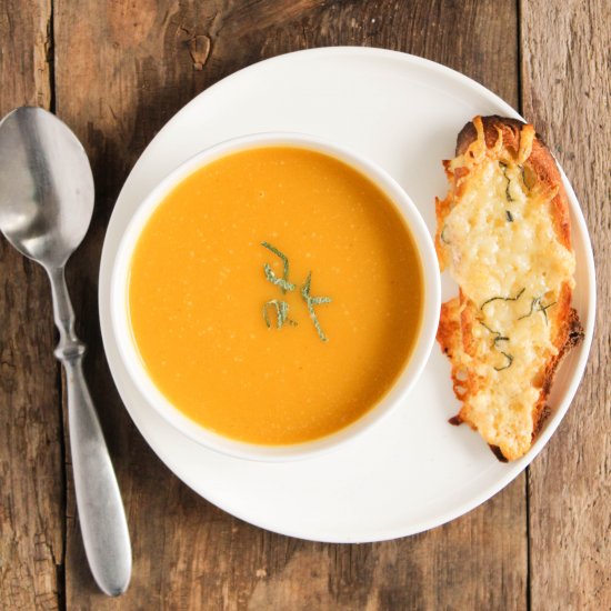 Butternut Squash Soup with Sage