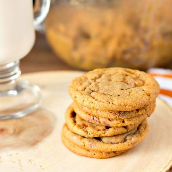 Butterfinger Pudding Cookies