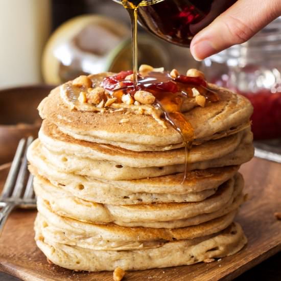 Peanut Butter & Jelly Pancakes