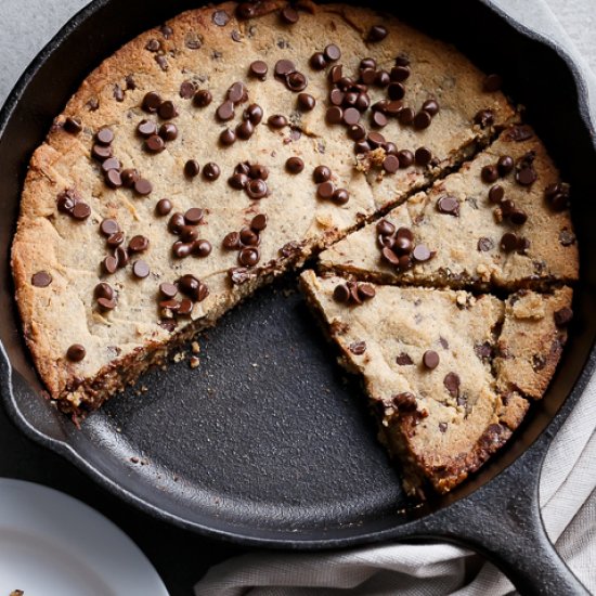 Low Carb Browned Butter Skillet Cookie