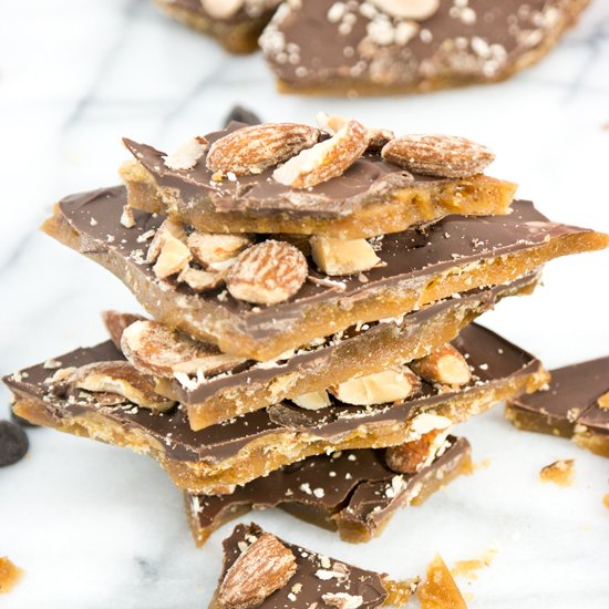 Smoked Almond Toffee