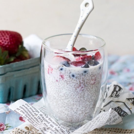 Kaffir Lime & Coconut Chia Pudding