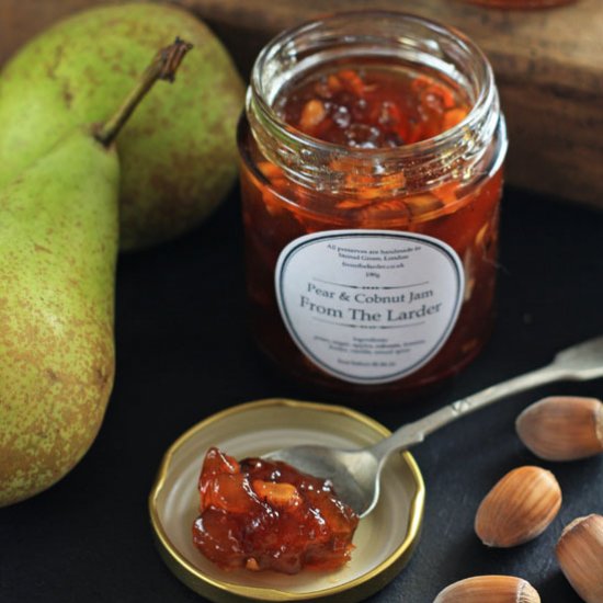 Pear and Cobnut Jam