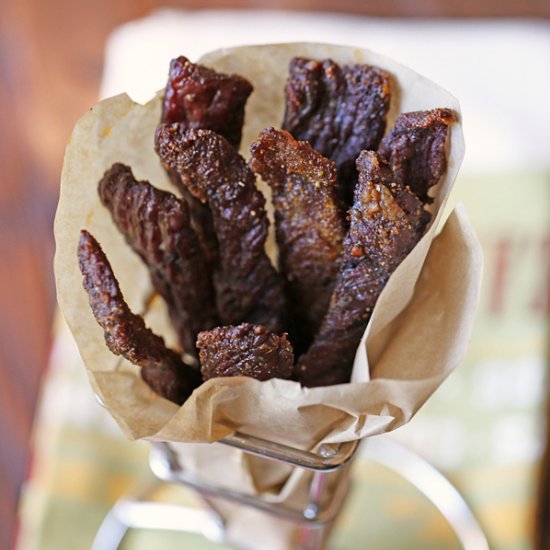 homemade beef jerky