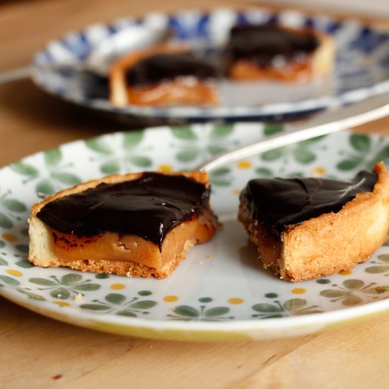 Salted Caramel & Chocalate Tart