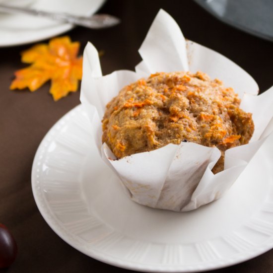 Healthy Spiced Carrot Muffins