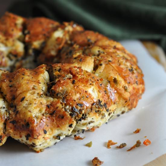 Easy Olive Pull-Apart Bread