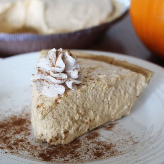 Skinny No-Bake Pumpkin Cheesecake