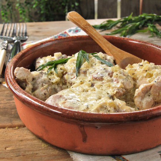 Chicken with tarragon