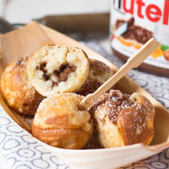 Dessert Takoyaki Nutella filled