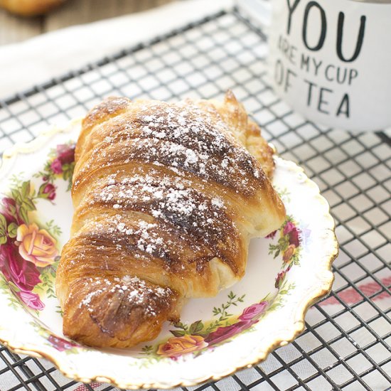 Homemade croissants