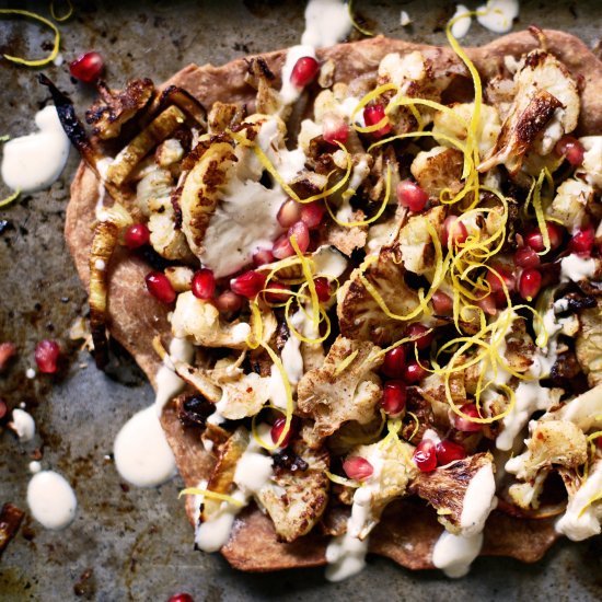 Moroccan Cauliflower Flatbread