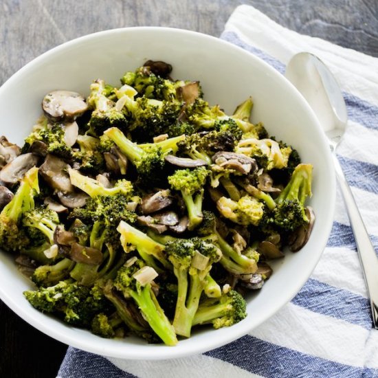 Sauteed Broccoli in a Sherry Cream