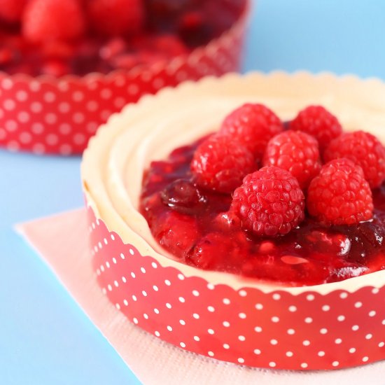 Cran-Raspberry Cheesecake