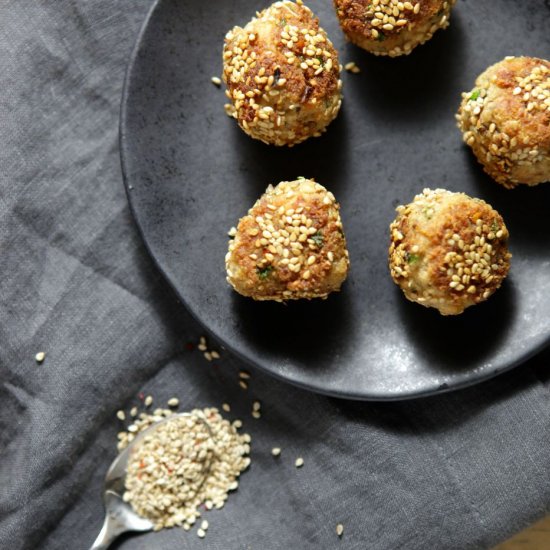 Sesame Salmon Balls