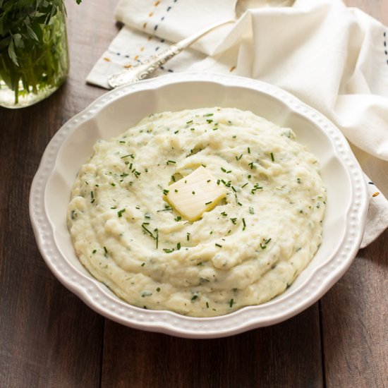 Roasted Garlic Ranch Mashed Potatoes