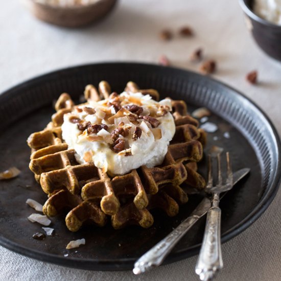 Spicy Pumpkin Waffles