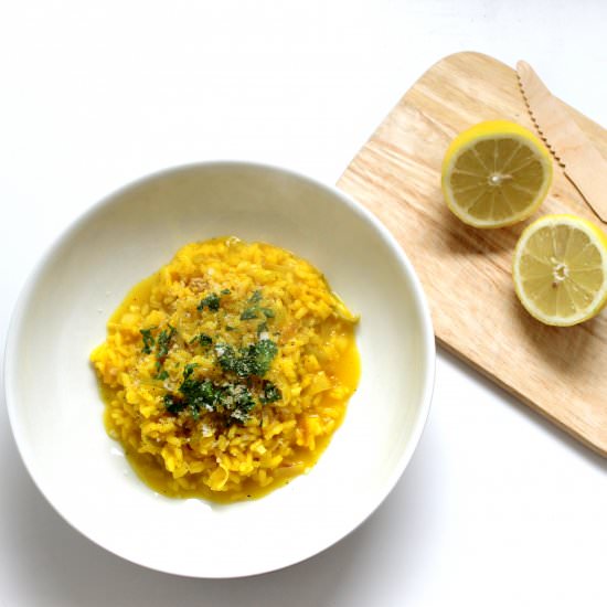 Vegan Risotto alla Milanese