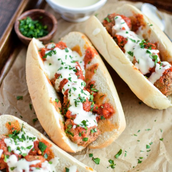 Slow Cooker Meatball Subs