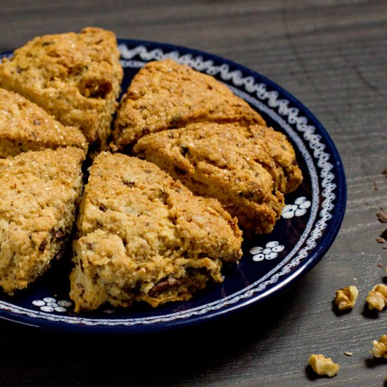 Chocolate Walnut Scones