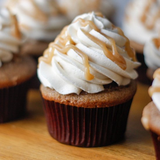 Salted Caramel Apple Cupcakes