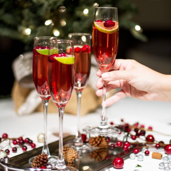 Cranberry Champagne Cocktail