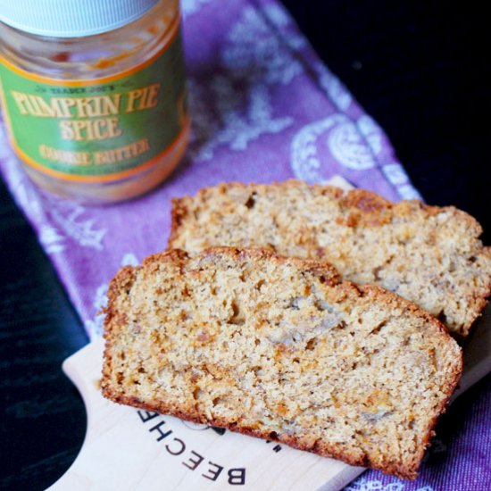 Pumpkin Spice Cookie Butter Bread