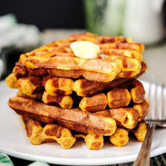 Ricotta and Pumpkin Waffles