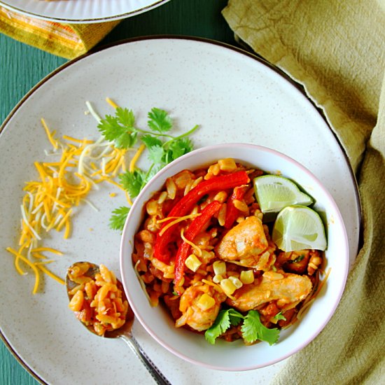 One-Pot Mexican Chicken & Orzo